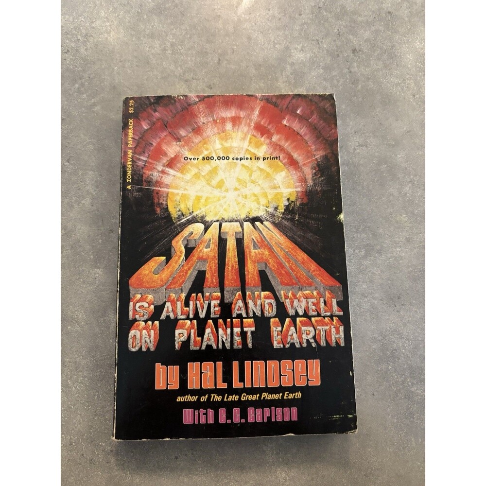 Satan Is Alive and Well on Planet Earth by Hal Lindsey 1st Edit 2nd Print 1972